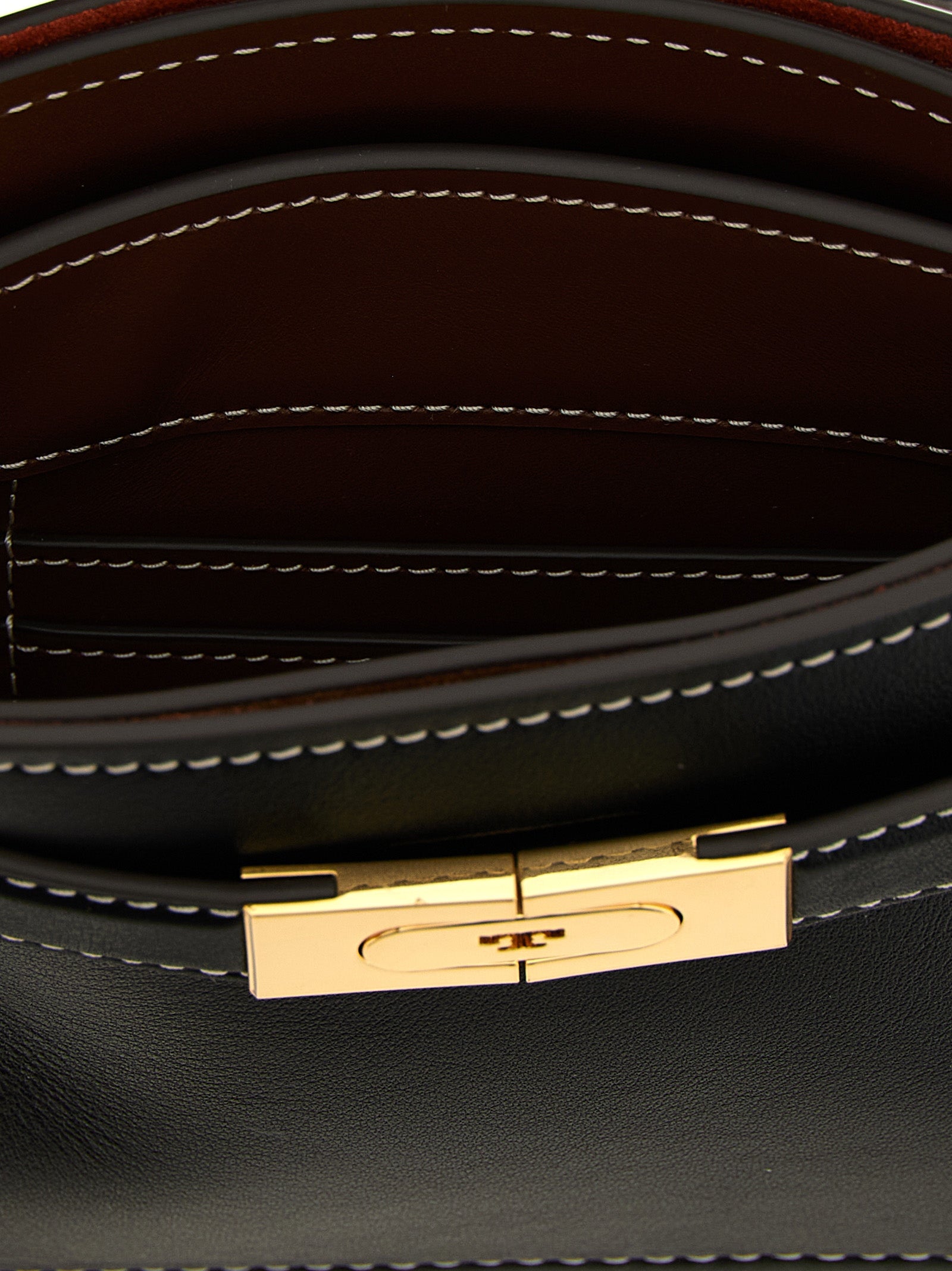 Petite Lee Radziwill Black Cowhide Handbag