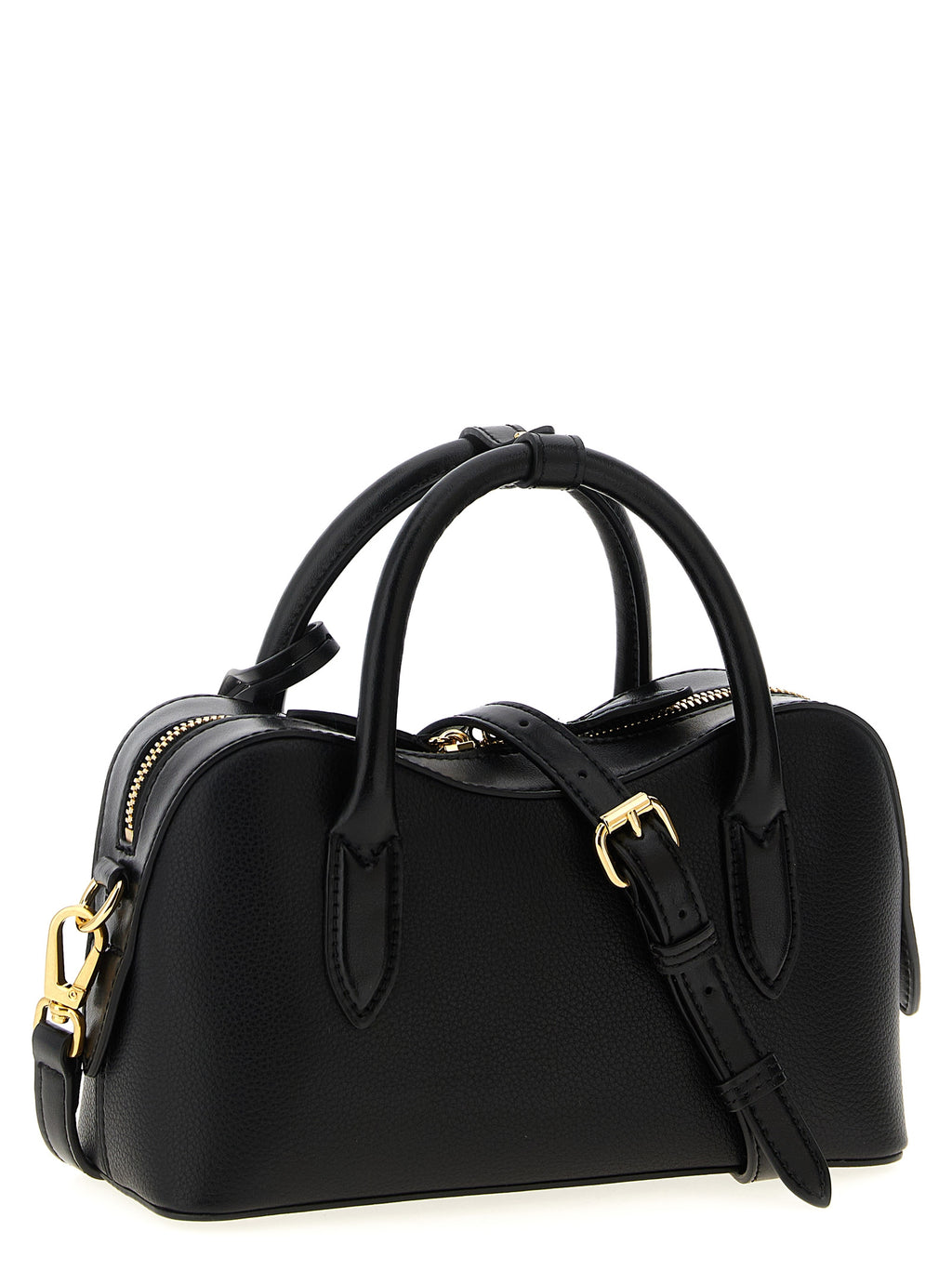 Polyamide Hammered Leather-Effect Ryder Crossbody