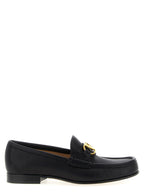 Black Buffalo Leather Slip-On Loafers