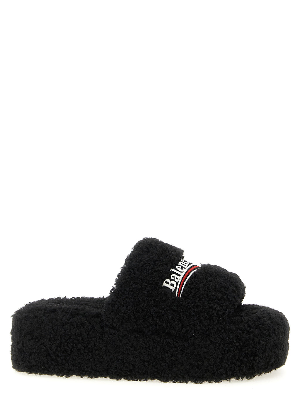 Polyester Furry Platform Slides