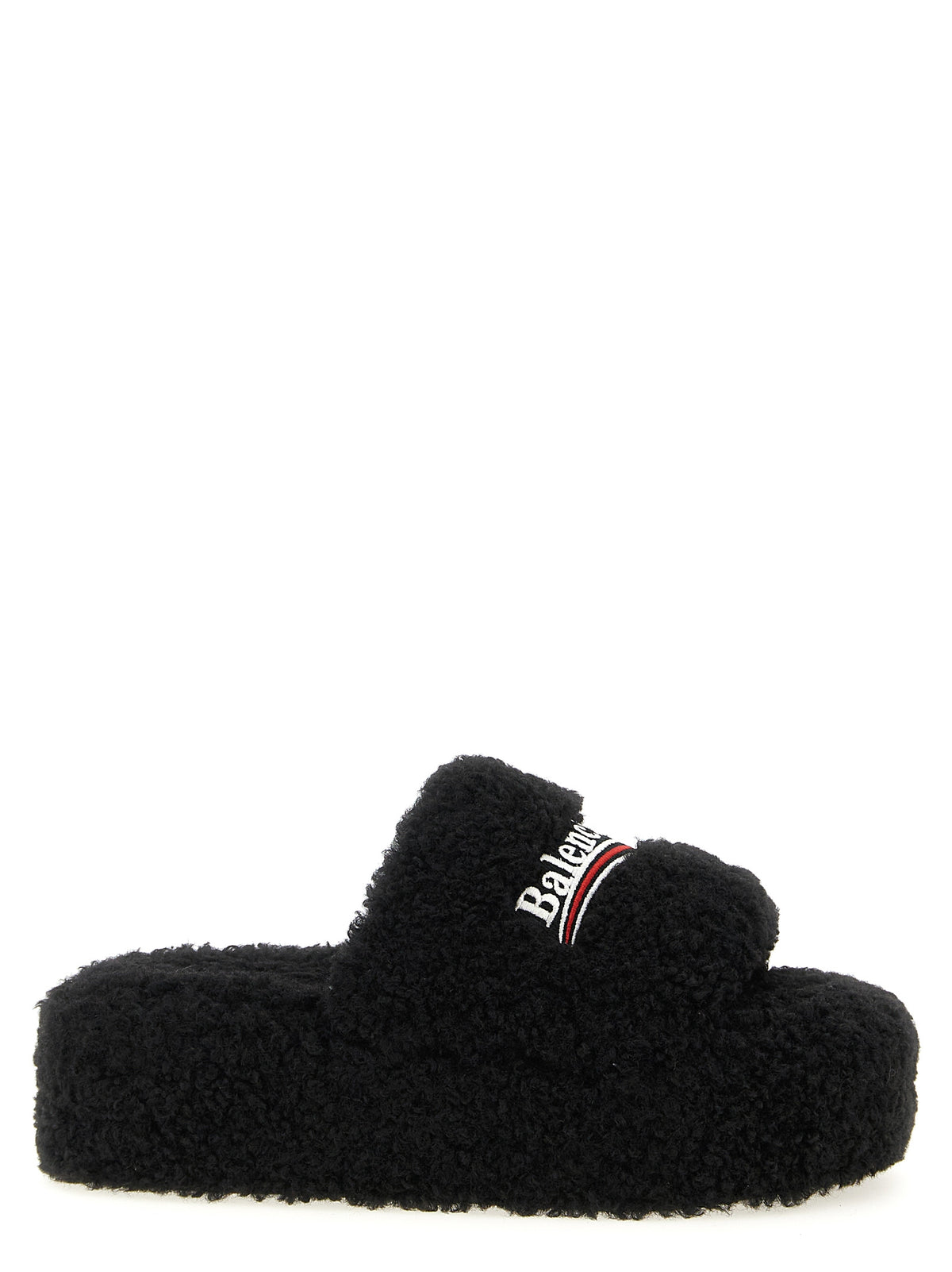 Polyester Furry Platform Slides