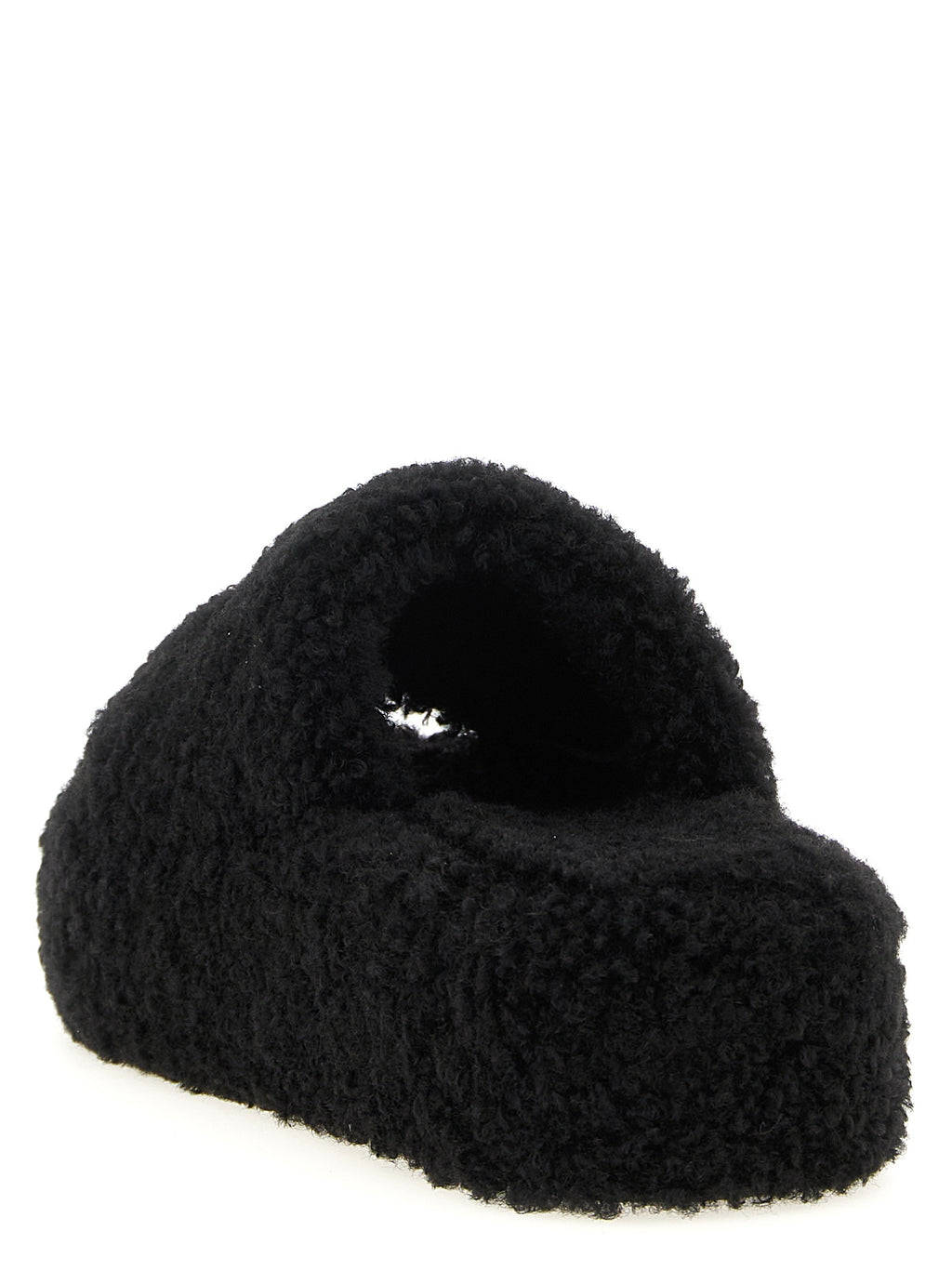 Polyester Furry Platform Slides