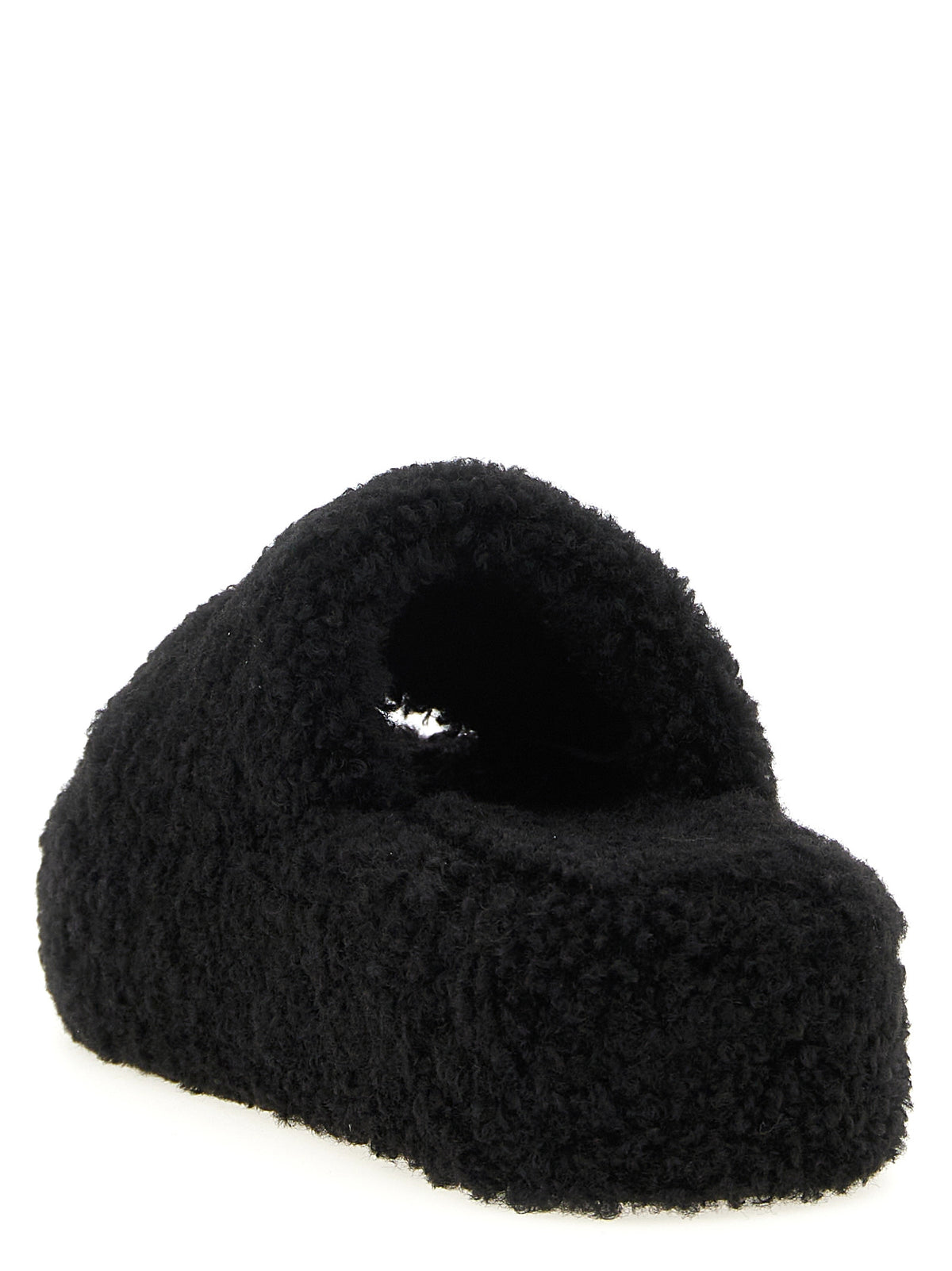 Polyester Furry Platform Slides