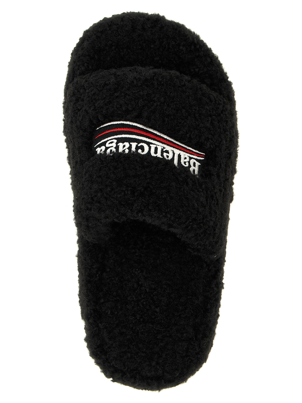 Polyester Furry Platform Slides