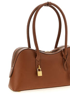Brown Polyamide Shoulder Bag