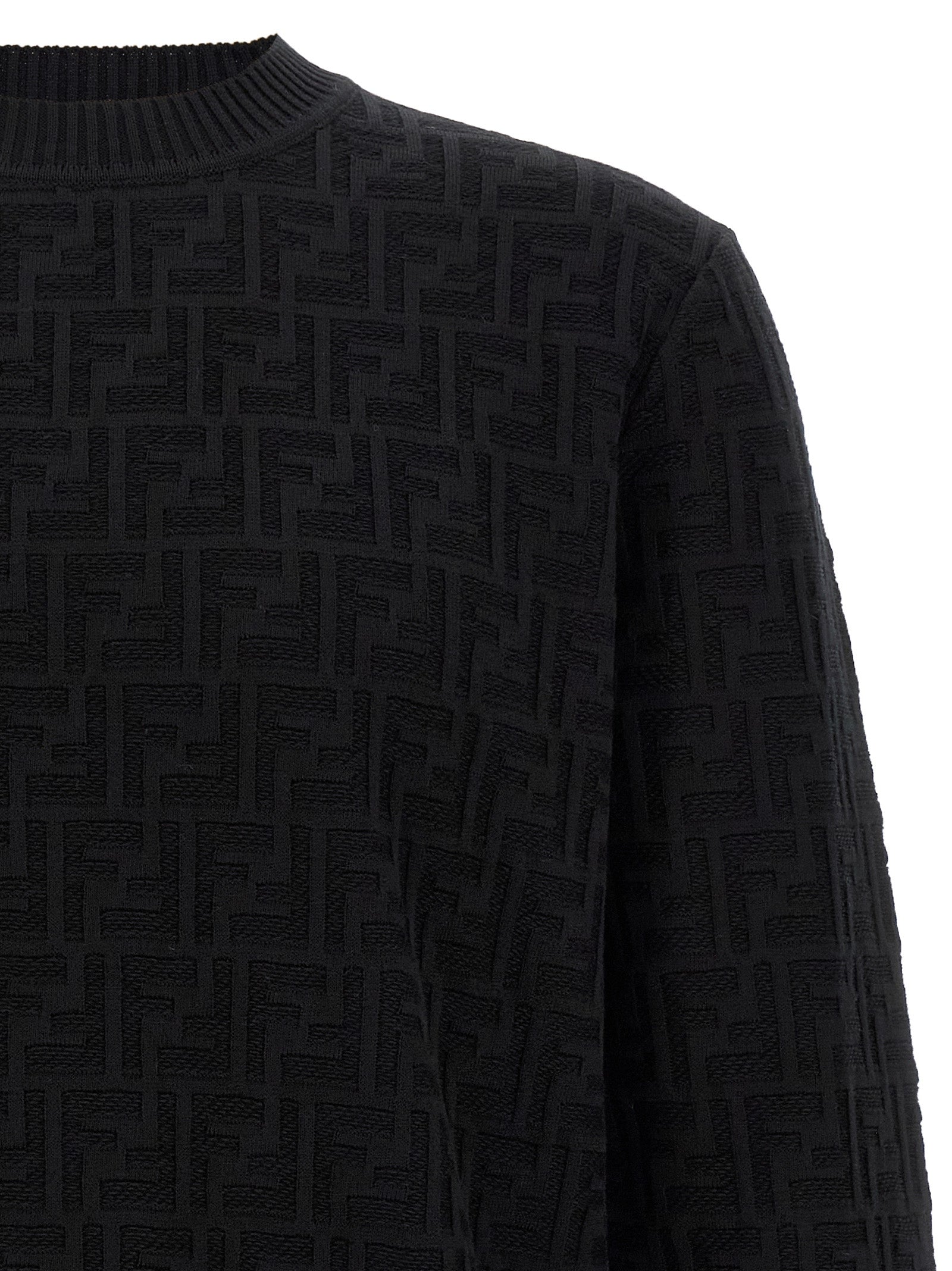 FF Jacquard Cotton Cardigan