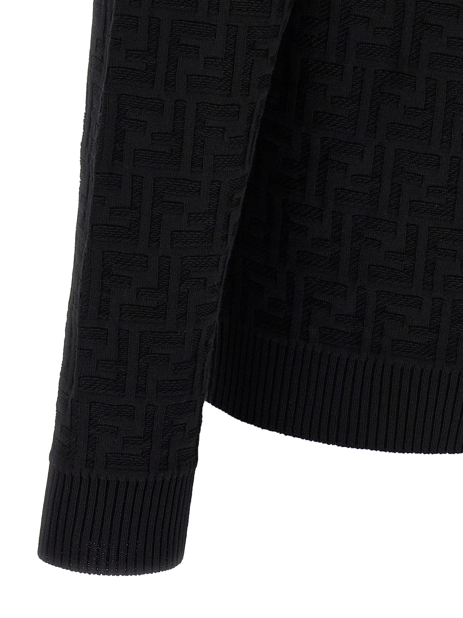 FF Jacquard Cotton Cardigan