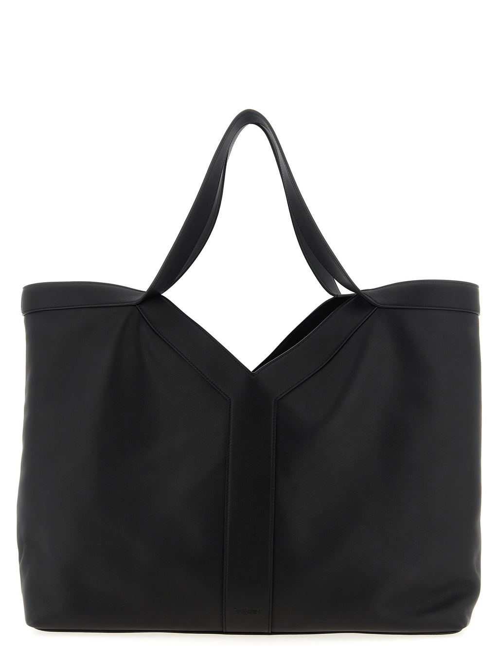 Large Calfskin Leather Shopping Bag