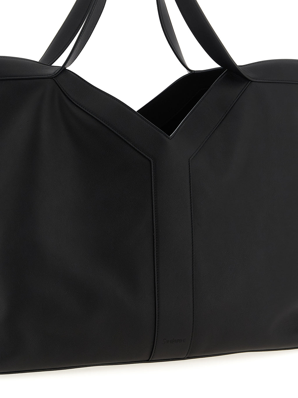 Large Calfskin Leather Shopping Bag