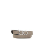 Pebbled Calfskin Gancini Reversible Belt