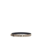 Pebbled Calfskin Gancini Reversible Belt