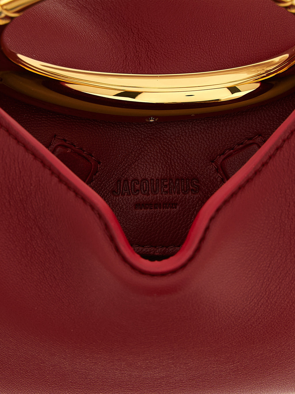Le Petit Calino Red Lamb Leather Handbag