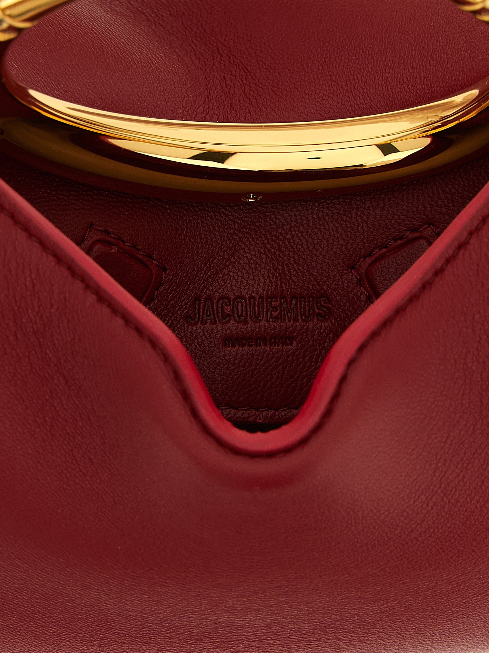 Le Petit Calino Red Lamb Leather Handbag