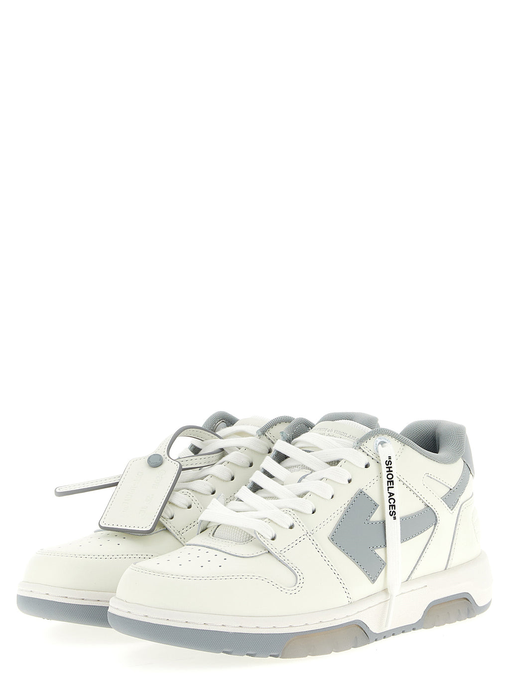 Gray Leather Out Of Office Sneakers