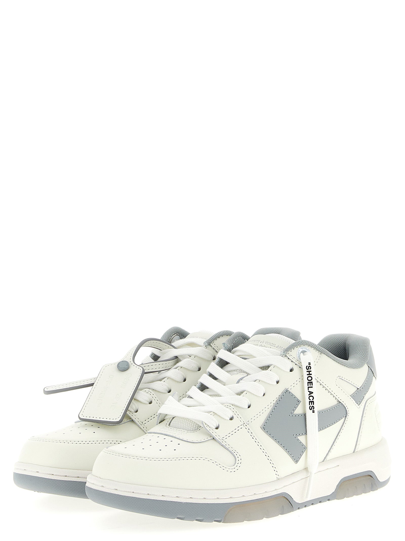 Gray Leather Out Of Office Sneakers
