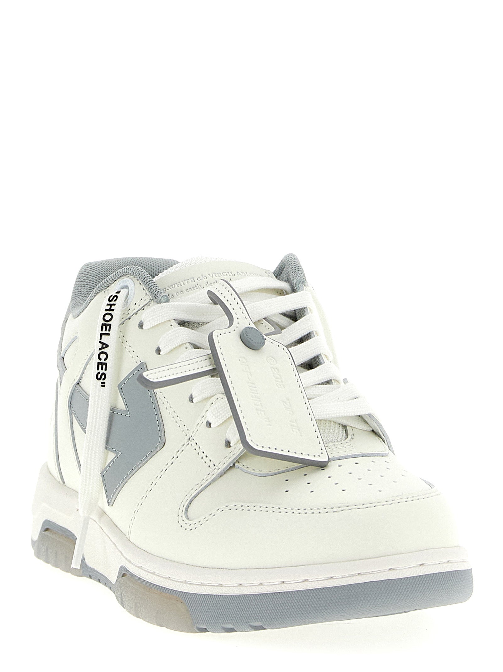 Gray Leather Out Of Office Sneakers