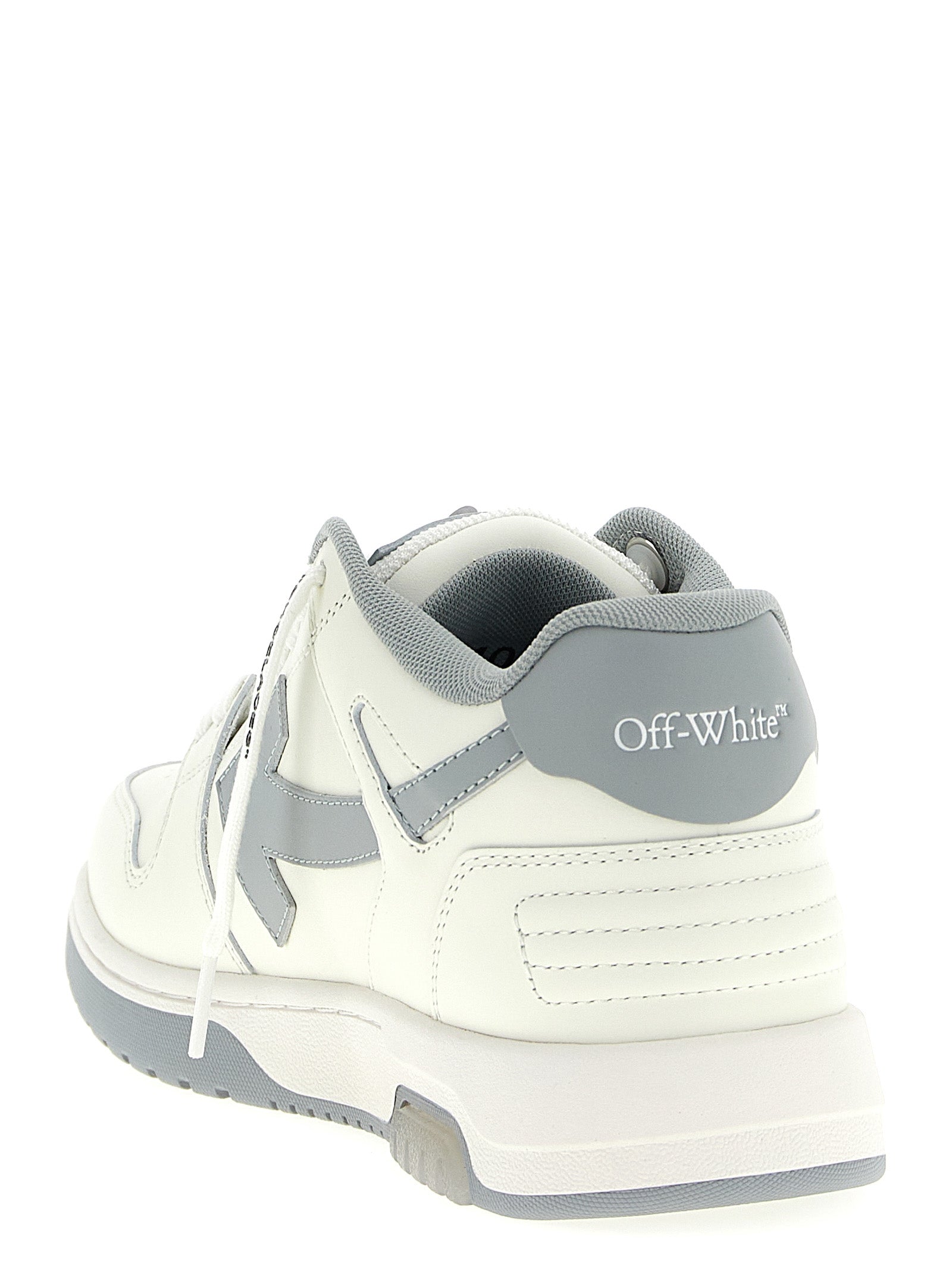 Gray Leather Out Of Office Sneakers
