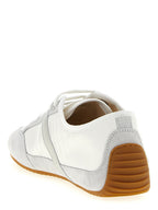 White Polyamide Low Top Sneakers