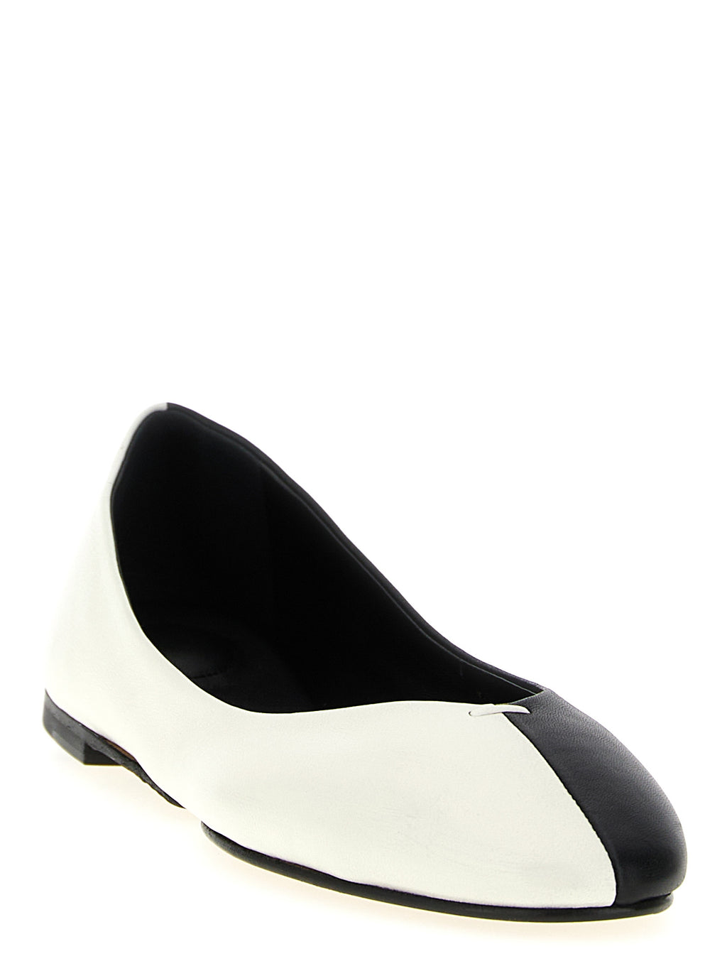 Les Ballerines Ovalo Bicolor Lamb Leather Ballet Flats