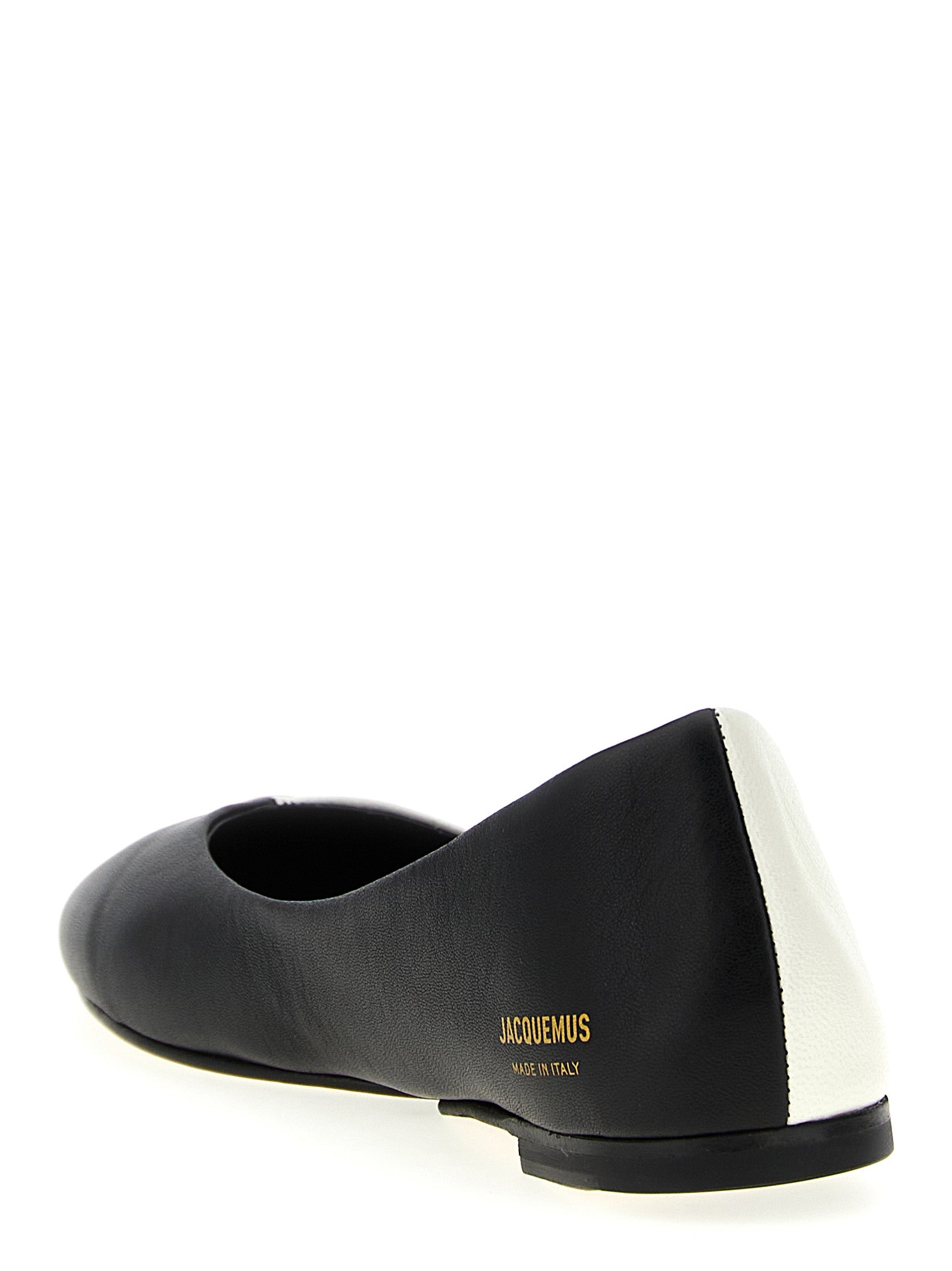Les Ballerines Ovalo Bicolor Lamb Leather Ballet Flats