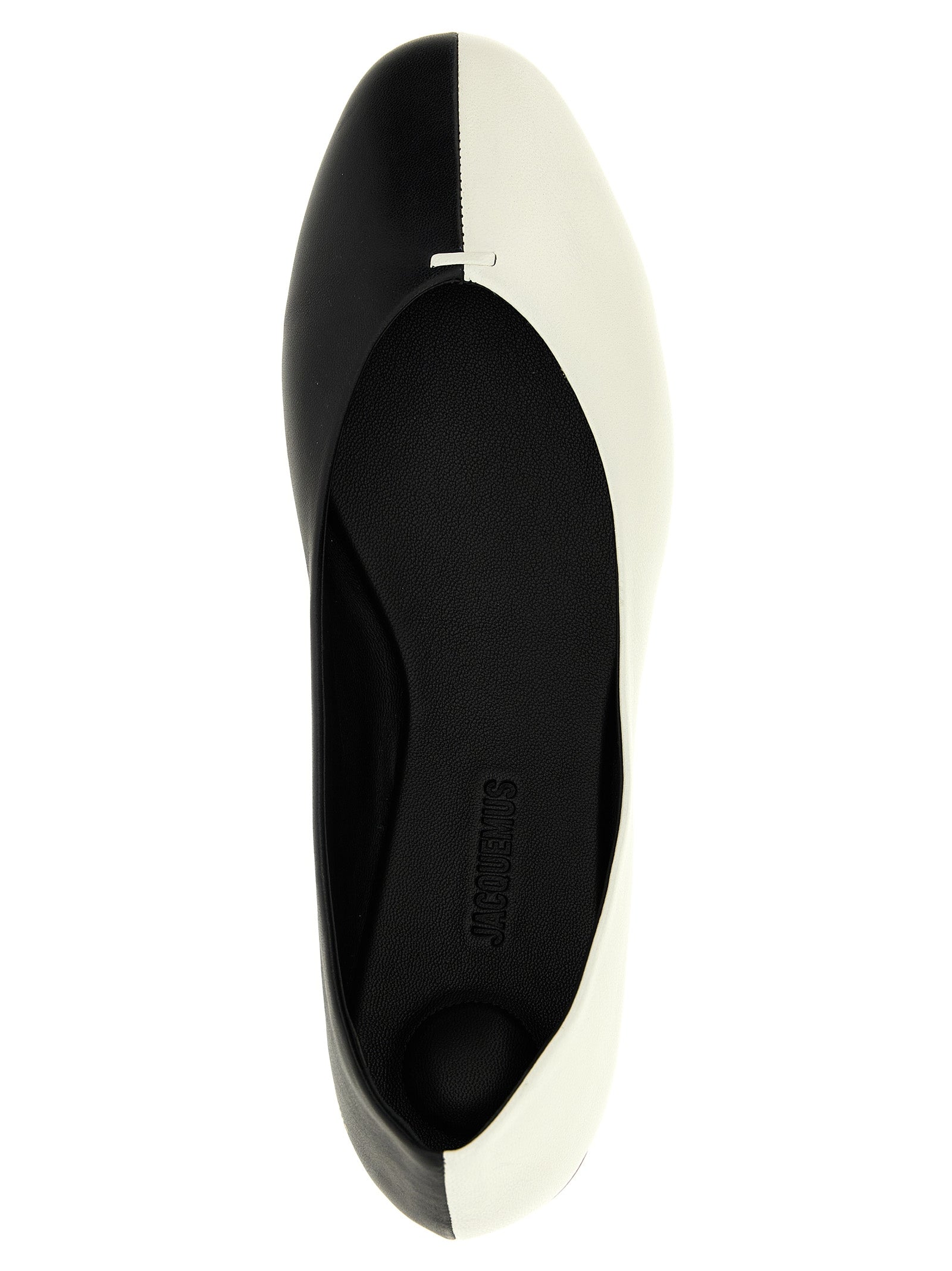 Les Ballerines Ovalo Bicolor Lamb Leather Ballet Flats