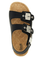 Calfskin Flat Sandals