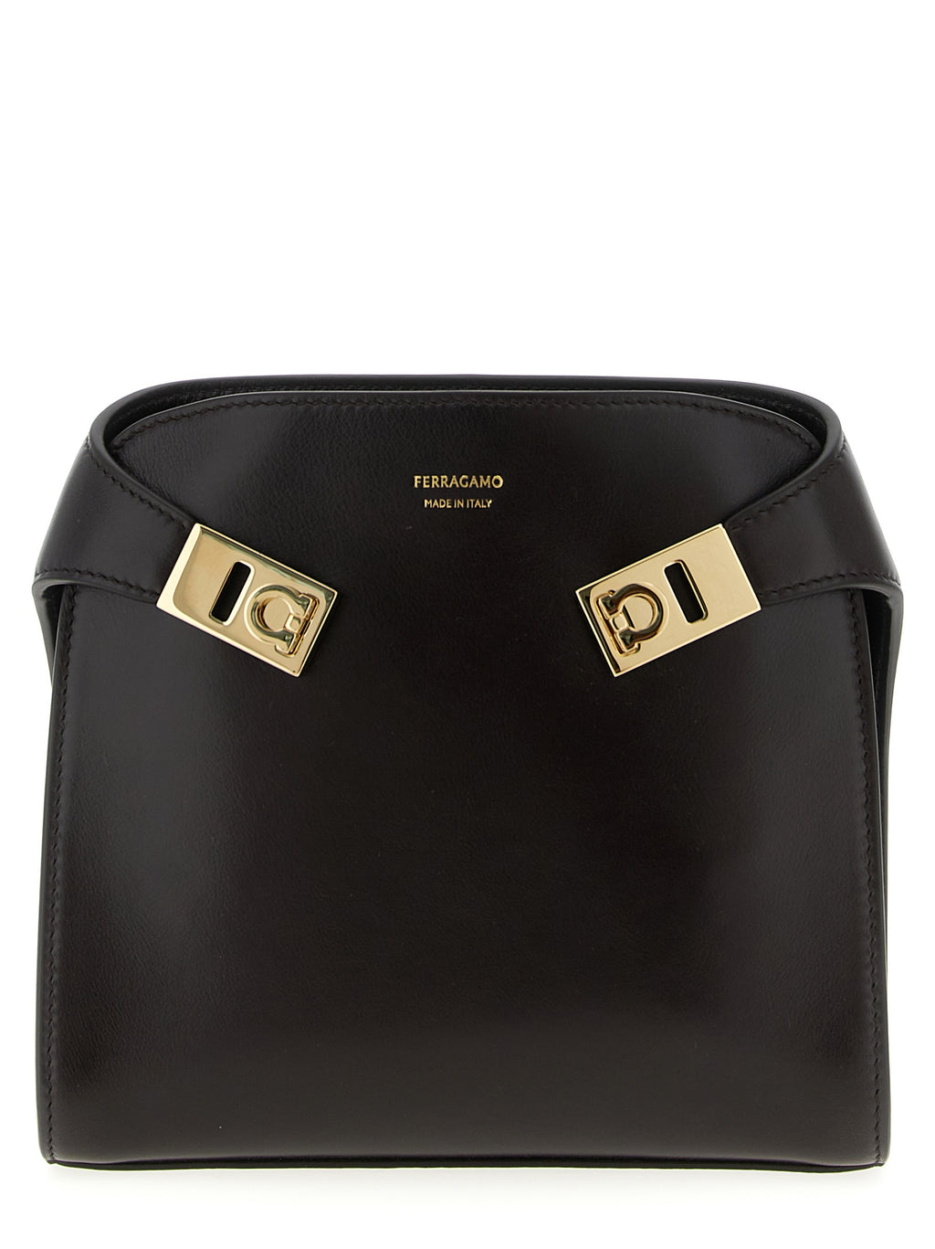 Hug BB S’ Brown Calfskin Crossbody Bag