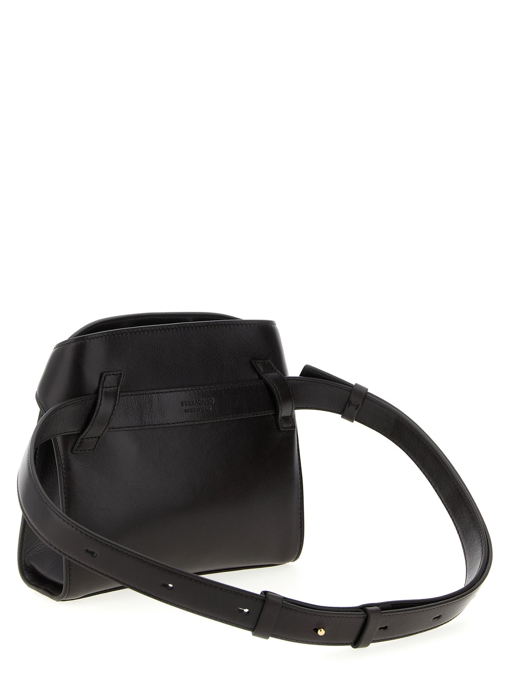 Hug BB S’ Brown Calfskin Crossbody Bag