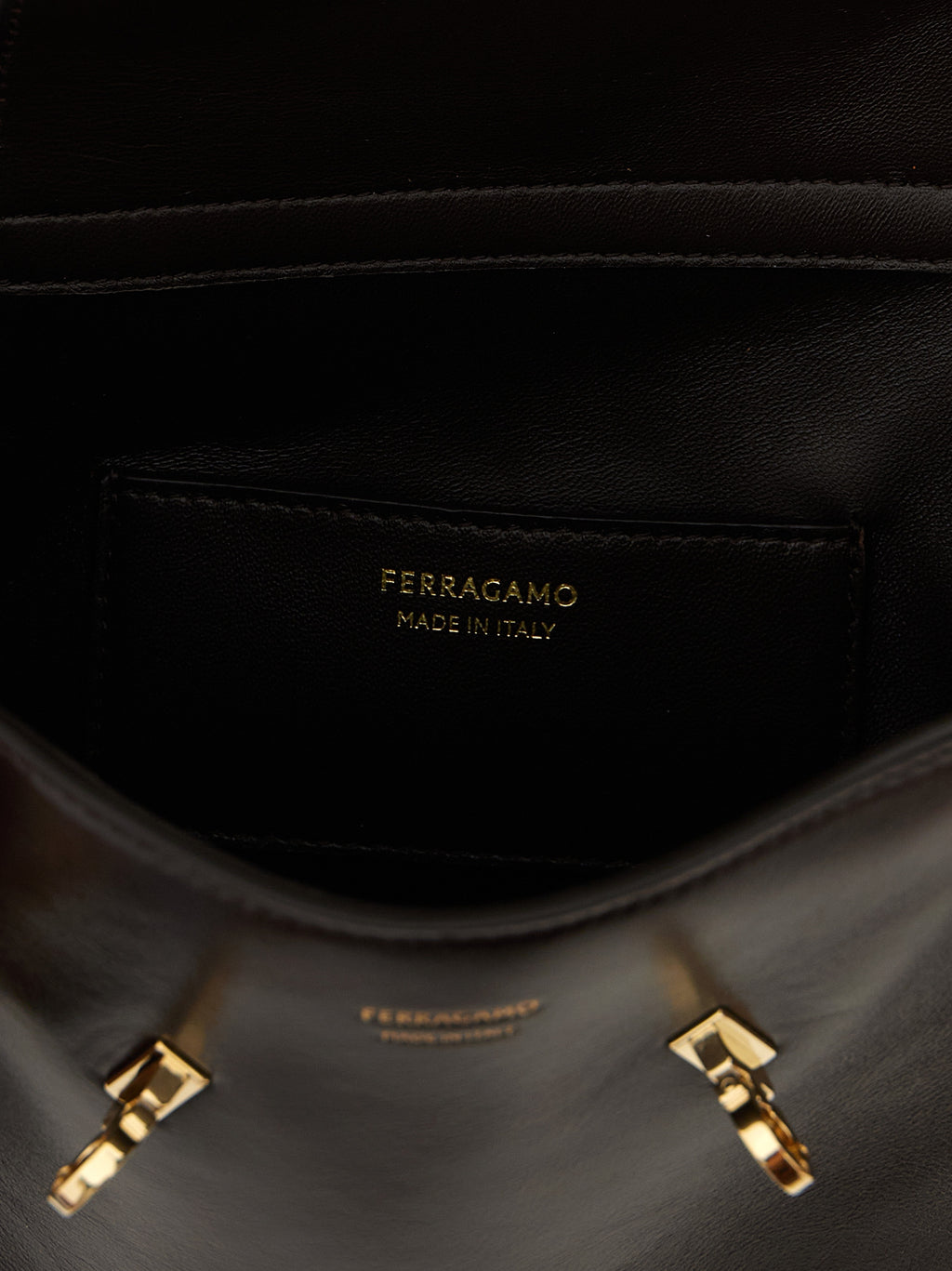 Hug BB S’ Brown Calfskin Crossbody Bag
