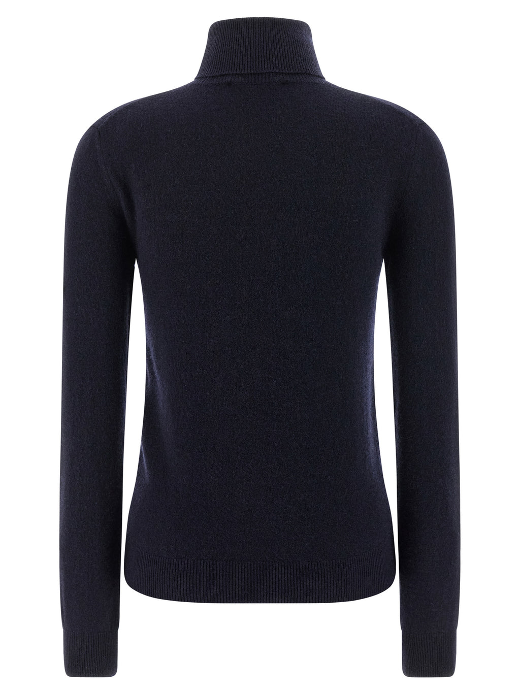 Blue Standard Turtleneck Cardigan