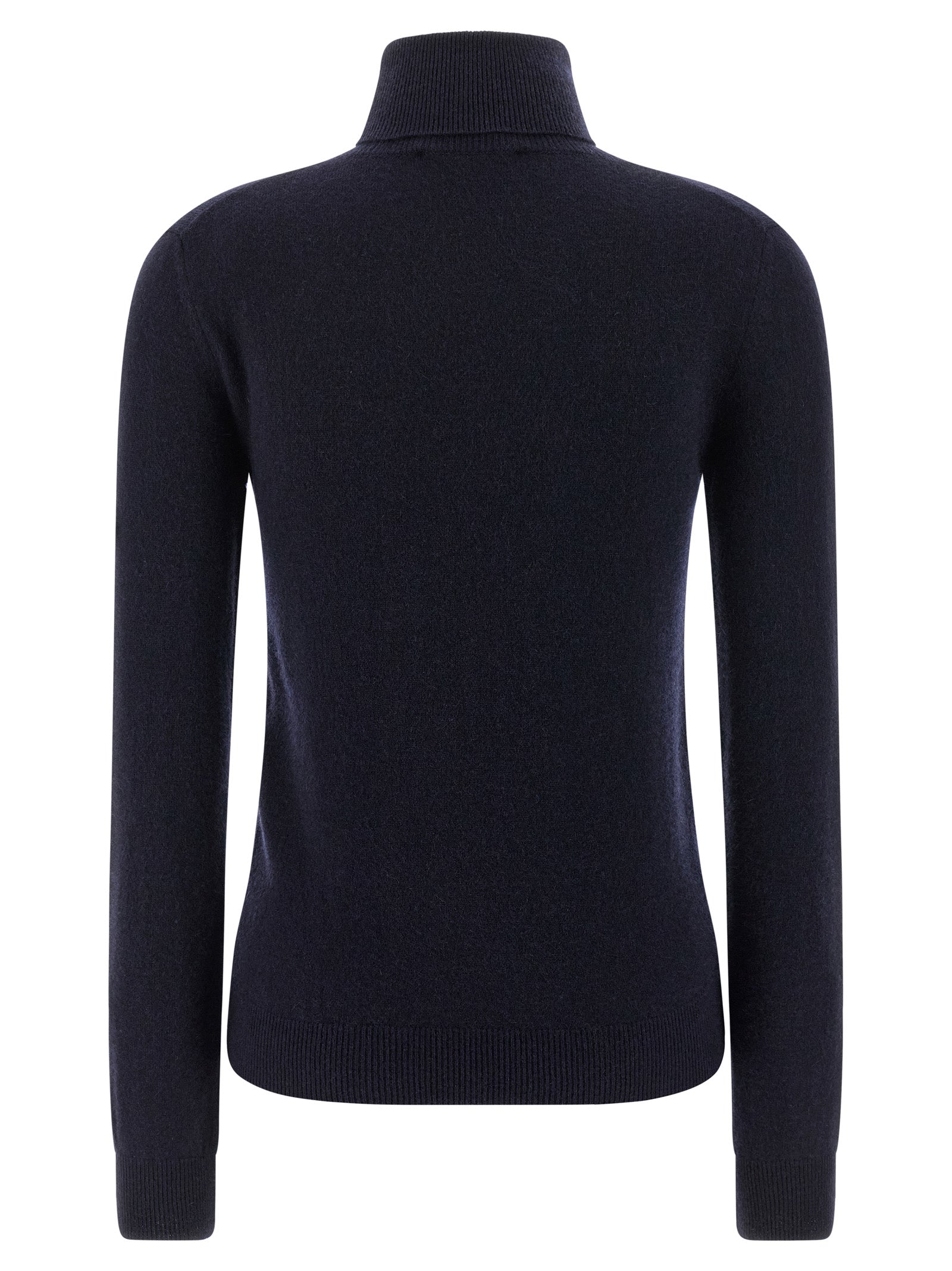 Blue Standard Turtleneck Cardigan
