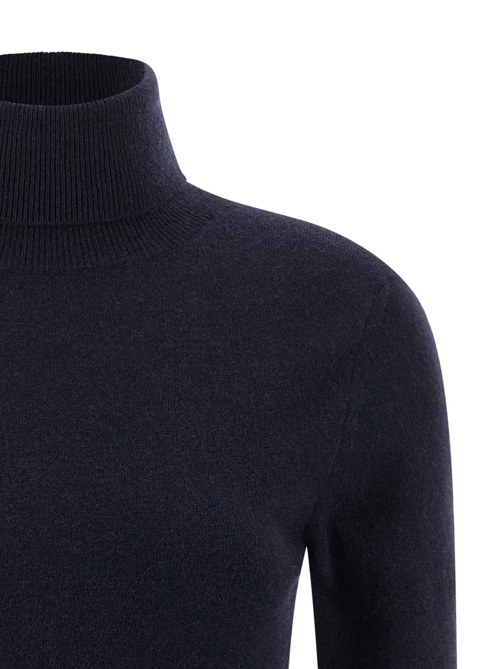 Blue Standard Turtleneck Cardigan