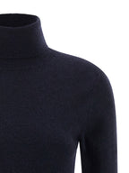 Blue Standard Turtleneck Cardigan