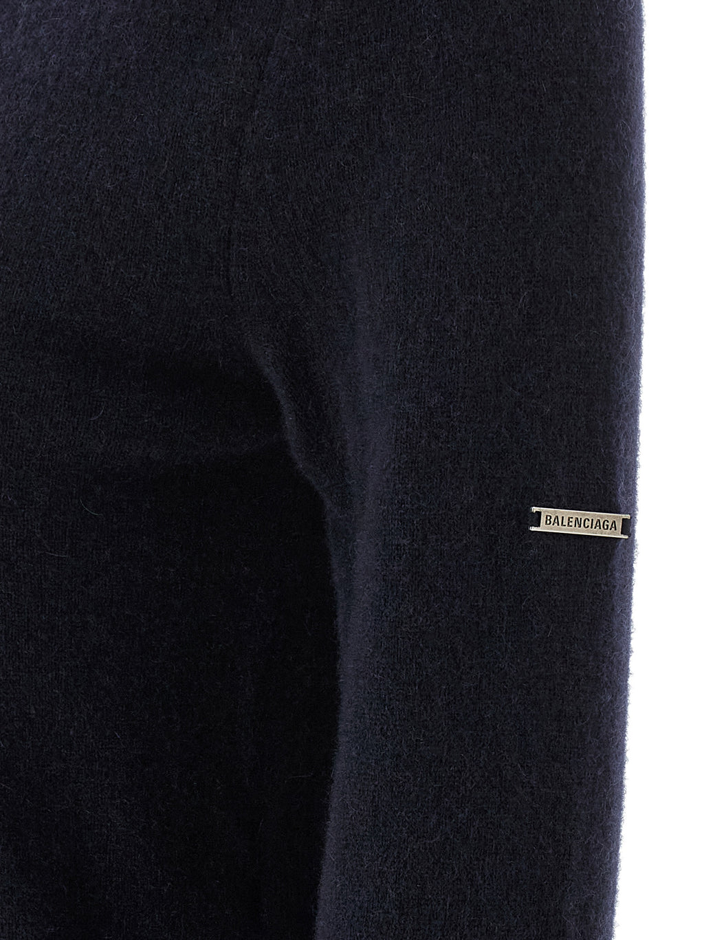 Blue Standard Turtleneck Cardigan