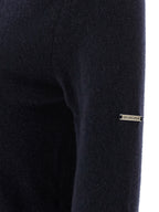 Blue Standard Turtleneck Cardigan
