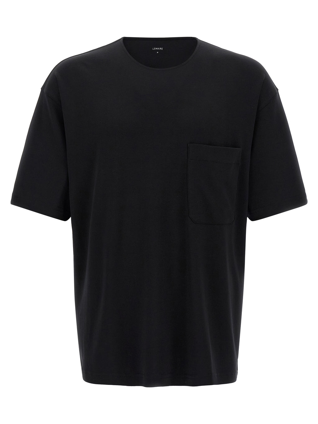 Black Cotton Silk Interlock T-Shirt