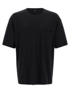Black Cotton Silk Interlock T-Shirt