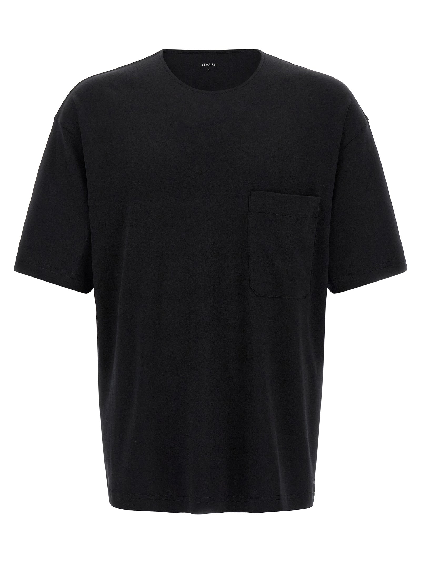 Black Cotton Silk Interlock T-Shirt