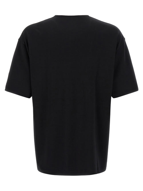 Black Cotton Silk Interlock T-Shirt