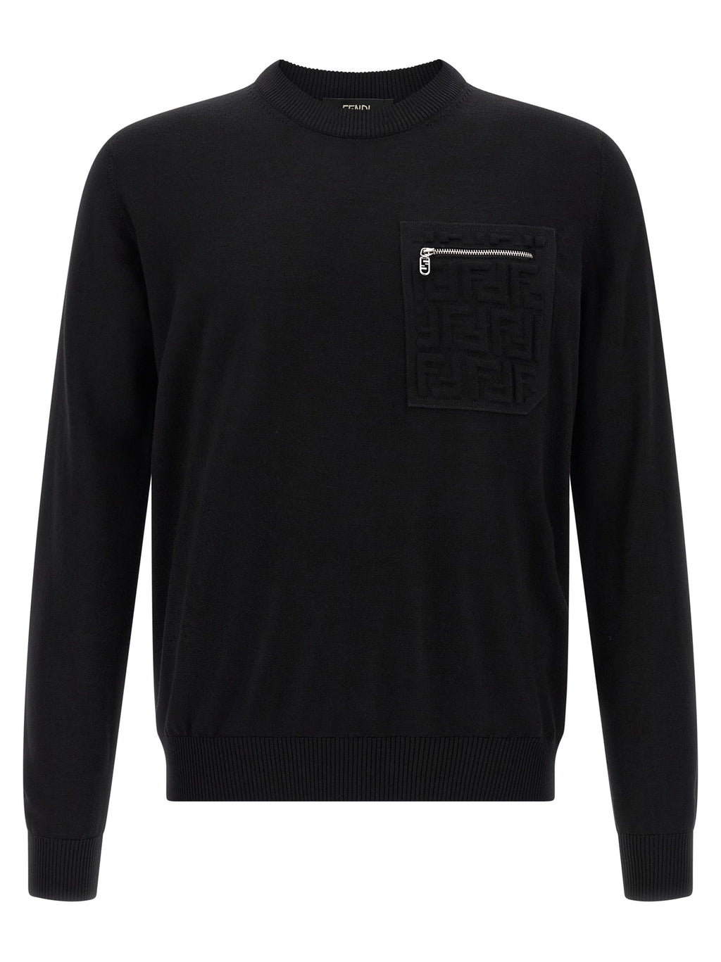Black Virgin Wool Cardigan