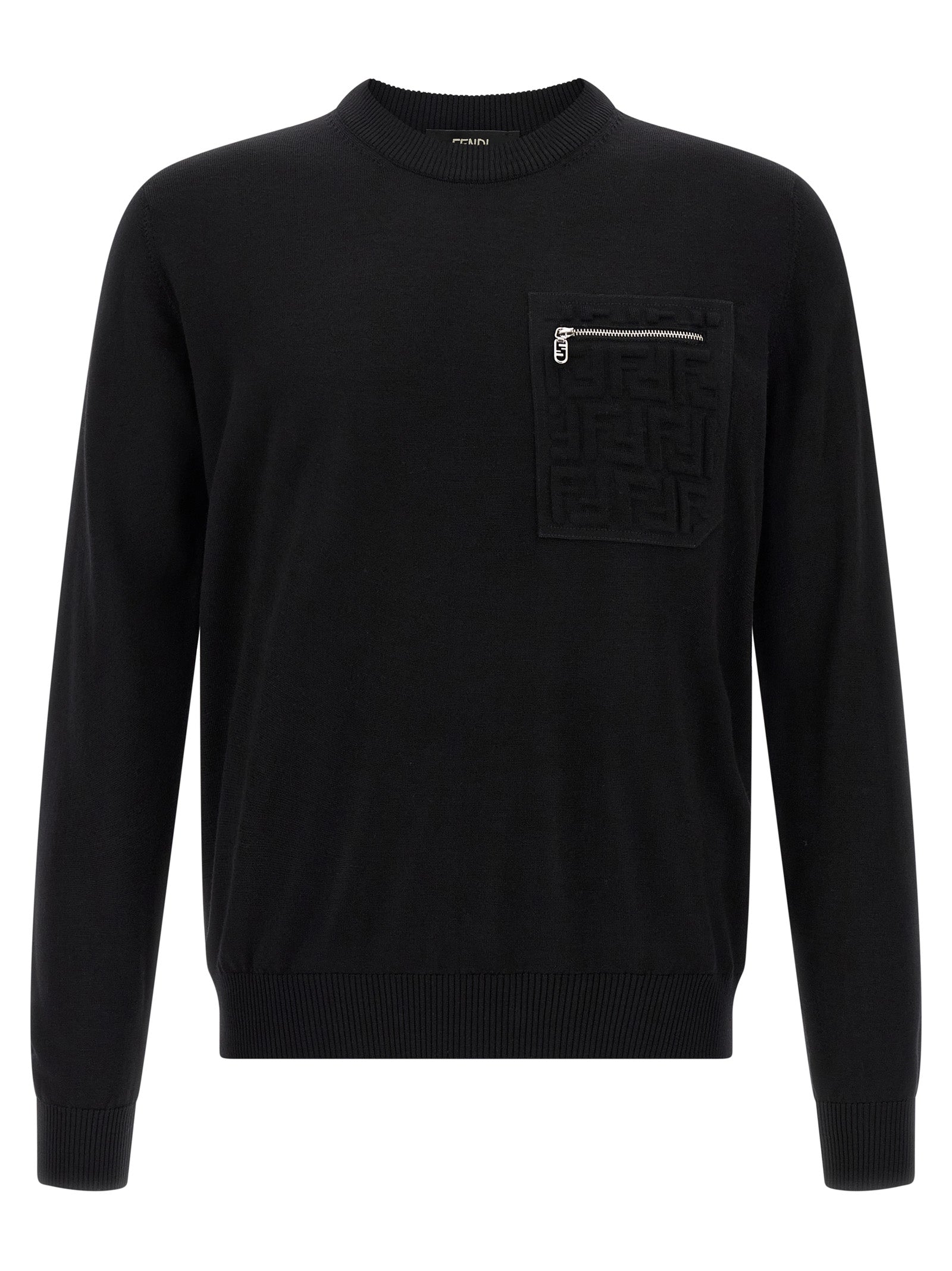 Black Virgin Wool Cardigan