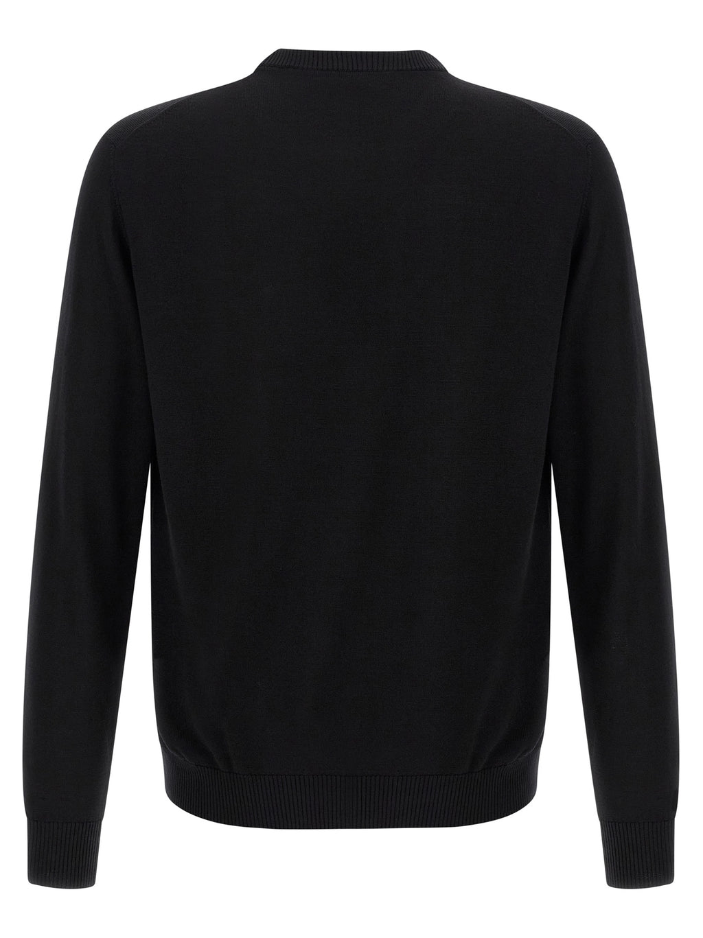 Black Virgin Wool Cardigan