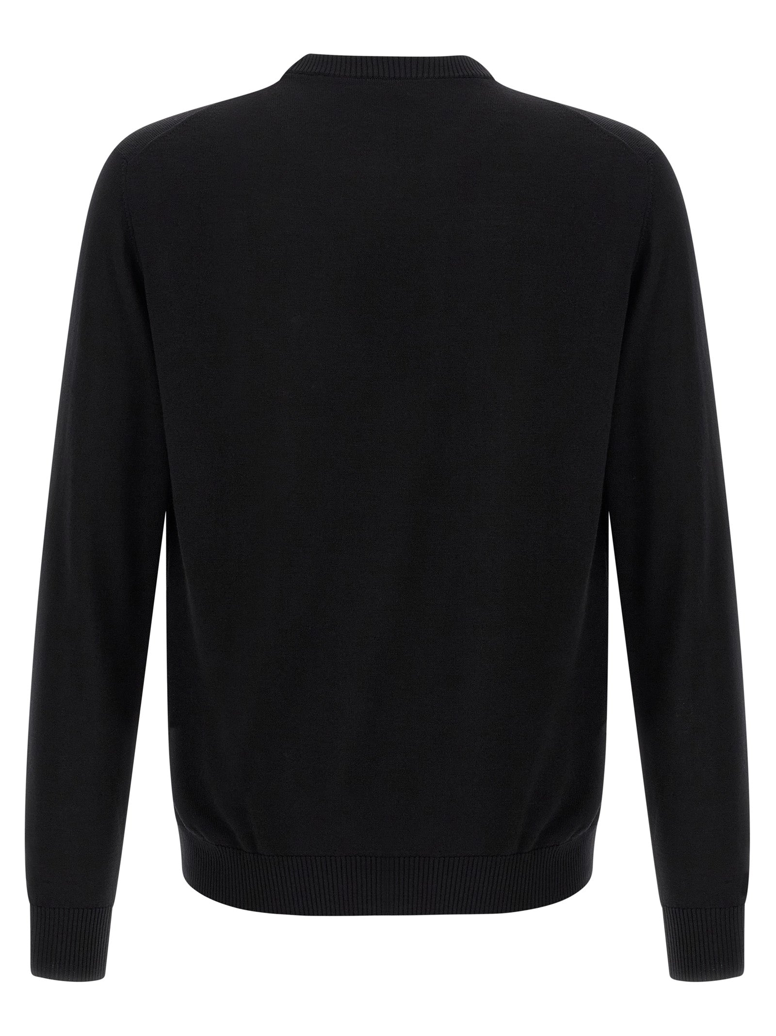 Black Virgin Wool Cardigan