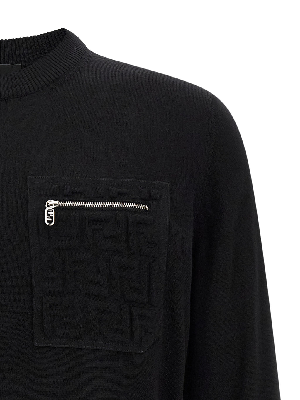 Black Virgin Wool Cardigan
