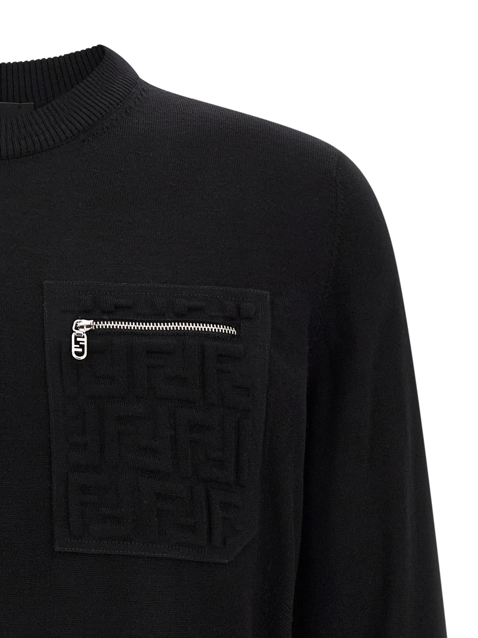 Black Virgin Wool Cardigan