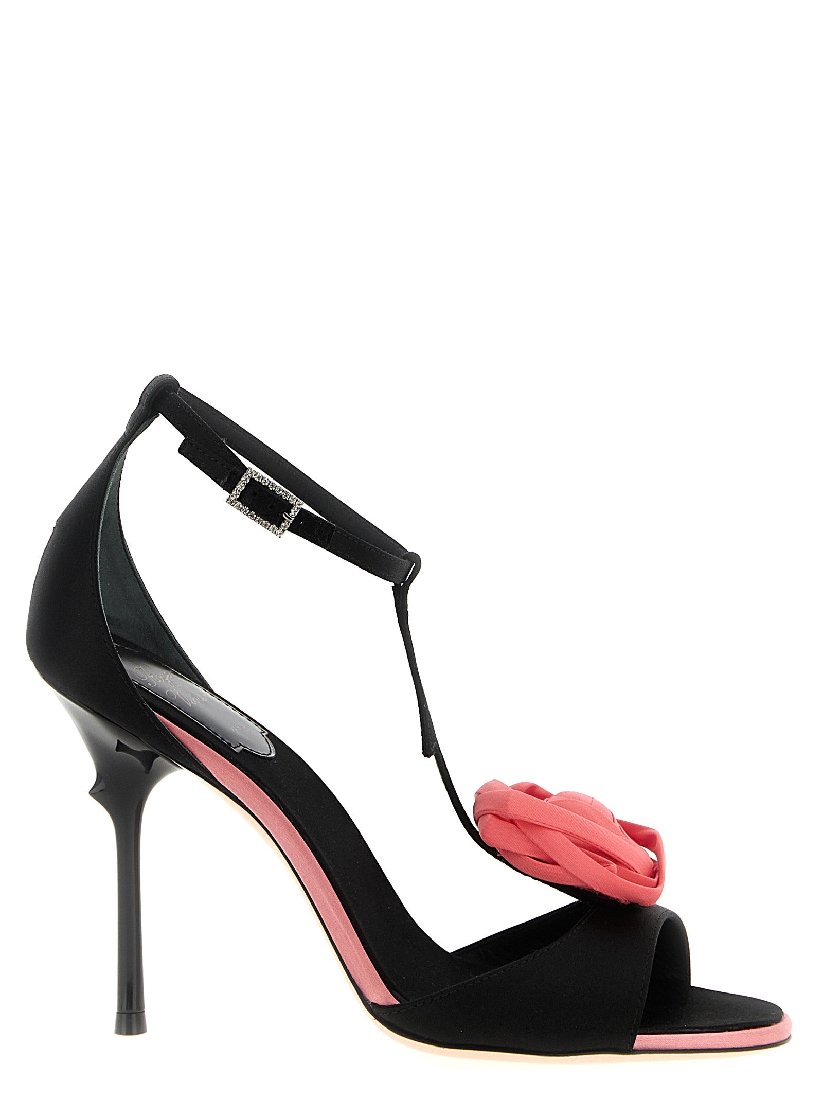 Rose Vivier Satin & Silk Blend Sandals