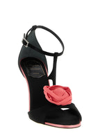 Rose Vivier Satin & Silk Blend Sandals