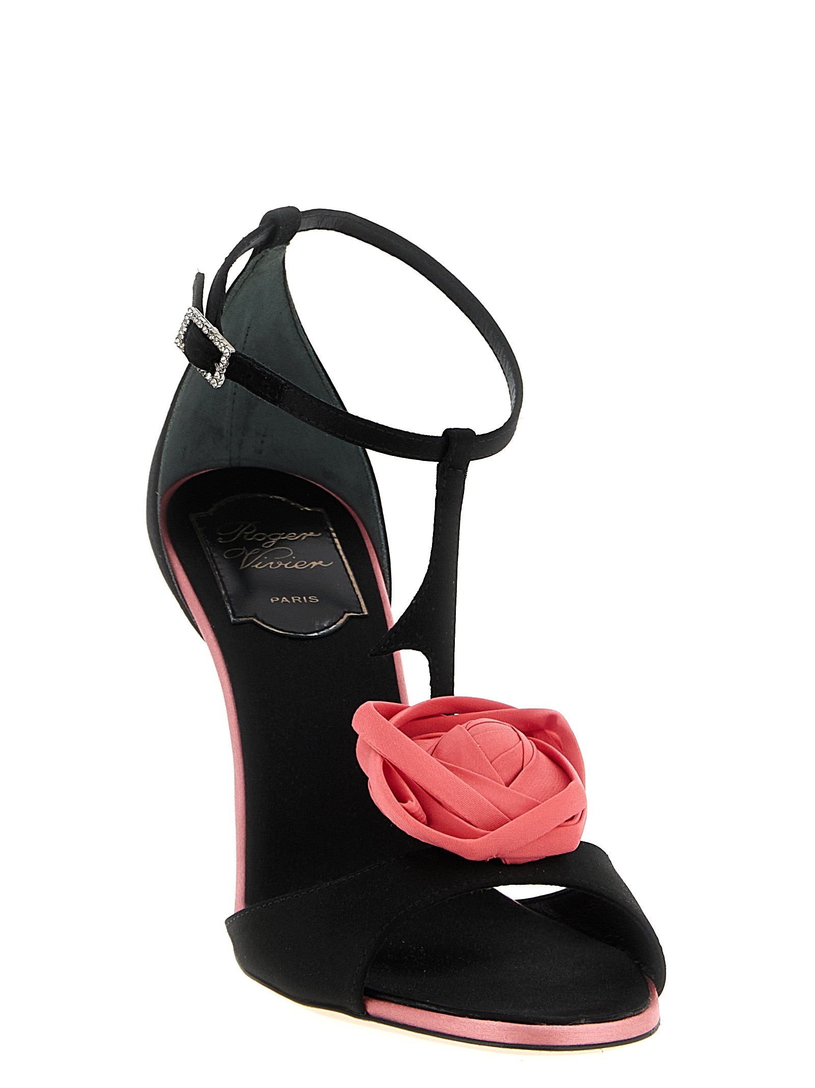 Rose Vivier Satin & Silk Blend Sandals