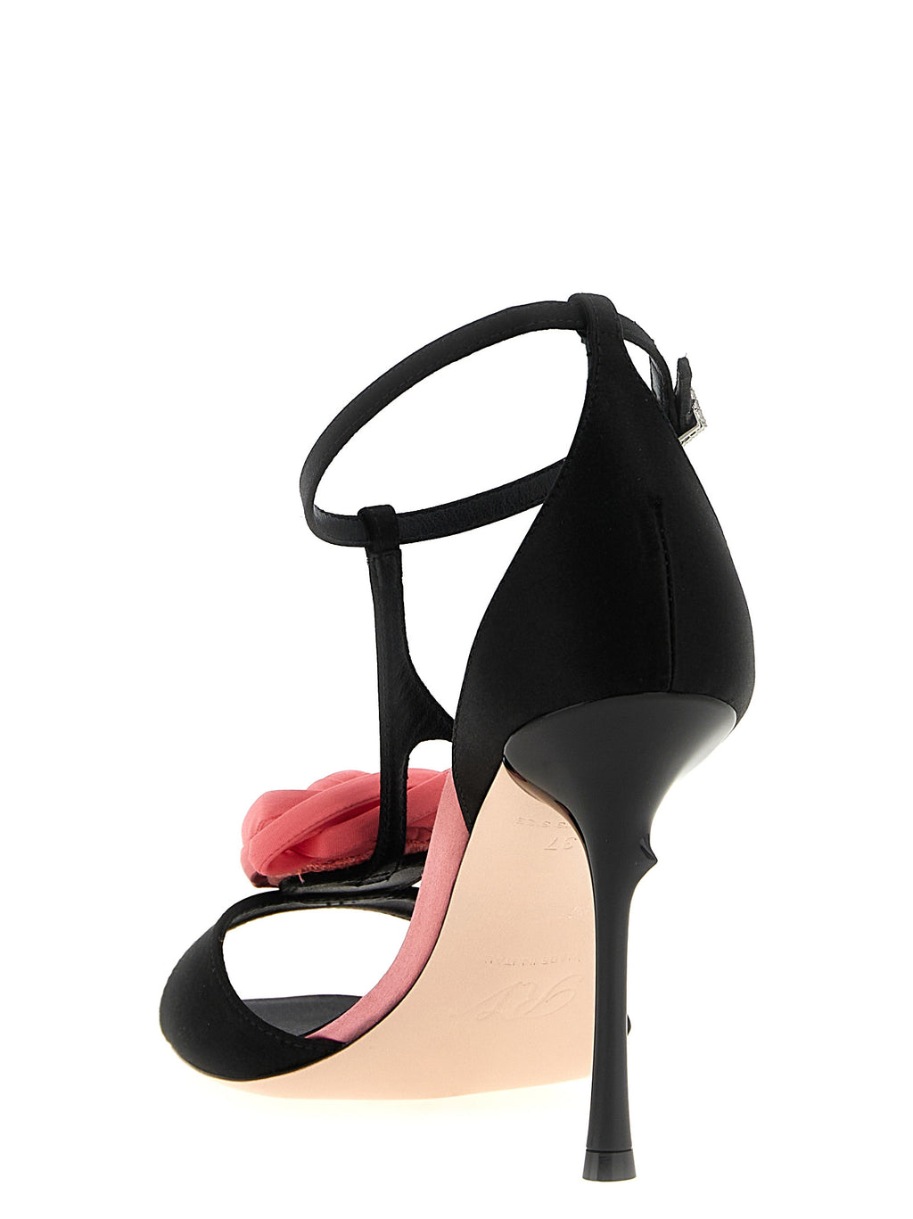 Rose Vivier Satin & Silk Blend Sandals