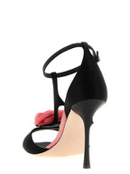 Rose Vivier Satin & Silk Blend Sandals
